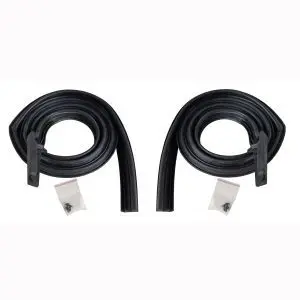 1963-1964 Buick|Chevrolet|Oldsmobile|Pontiac 4 DR Hardtop Roof Rail Weatherstrip Seal - Driver and Passenger Pair-RWP151063