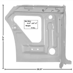 1963-1964 Chevy Impala Quarter B Pillar Passenger Side (RH)