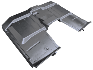 1963-1966 Chevy/GMC Pickup Full Cab Floor Assembly with Transmission Cover Cutout