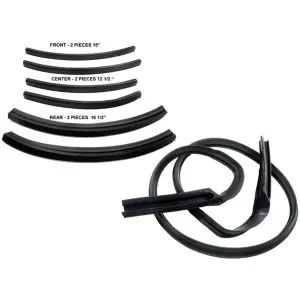 1963-1966 Dodge|Plymouth Dart|Valiant Convertible Top Seals 7pc Set-MMPRR4500-H