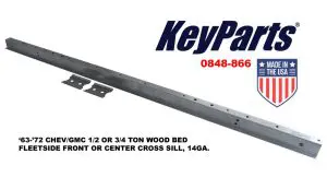 1963-1972 Chevrolet|GMC Pickup Truck Front or Center Cross Sill