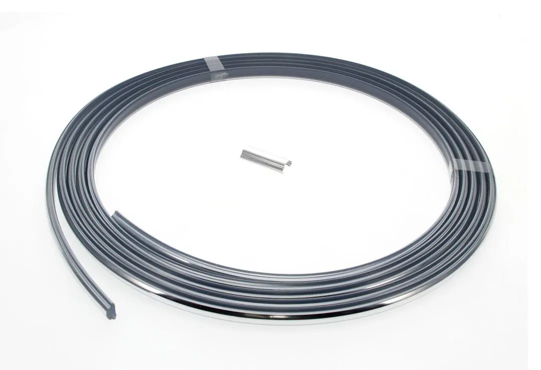 1963-1991 Chevrolet|GMC|Dodge|Plymouth Pickup Truck|Blazer|Suburban|Jimmy|Dart|Valiant|Barracuda Windshield Gasket Lockstrip Chrome-AMD384-4073-5