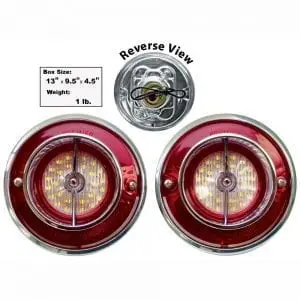 1963 Chevy Impala Backup Lamp Assembly LED Pair