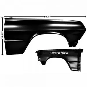 1963 Chevy Impala Fender Passenger Side (RH)