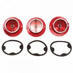 1963 Chevy Impala Tail Lamp Lens 3Pcs with Trim