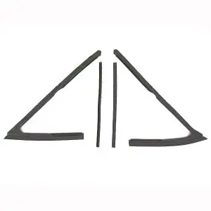 1964-1965 Buick|Chevrolet|Oldsmobile|Pontiac Convert and HT Vent Glass Weatherstrip Seal Kit - Driver and Passenger-VWK171064