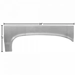 1964-1965 Chevy Chevelle Quarter Lip Patch Driver Side (LH)