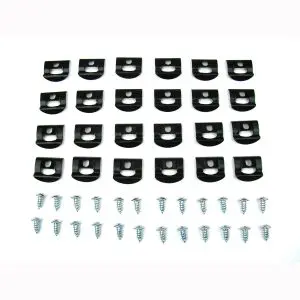 1964-1965 Dodge|Plymouth 440|Coronet|Belvedere|Satellite 2 DR Hardtop Rear Window 40 PC Molding Clip Kit-PCK-3216-64