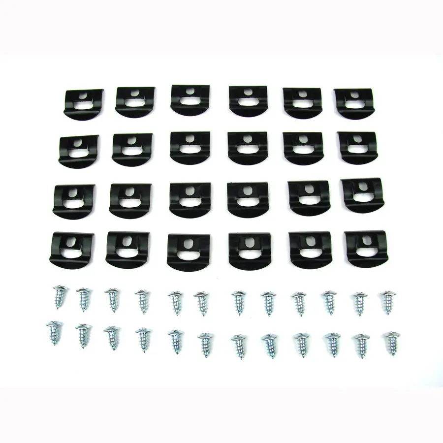 1964-1965 Dodge|Plymouth 440|Coronet|Belvedere|Satellite 2 DR Hardtop Rear Window 40 PC Molding Clip Kit-PCK-3216-64