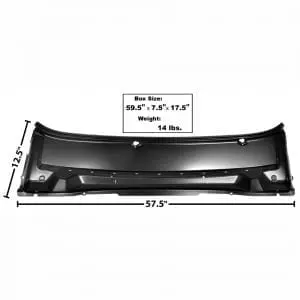 1964-1965 Ford Falcon Cowl Vent Panel w/o Vent Holes