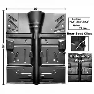 1964-1965 Ford Falcon Floor Panel Complete Falcon