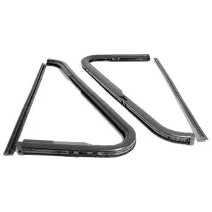 1964-1966 Chevrolet|GMC Pickup Front Vent Window Seals w/Vertical Division Bar 4pc Set