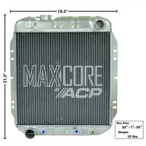 1964-1966 Ford Falcon| Mustang Radiator Aluminum 3-Row (Fox 302)