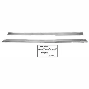 1964-1967 Chevrolet| Pontiac Chevelle| El Camino| GTO Scuff Plate Stainless Pair