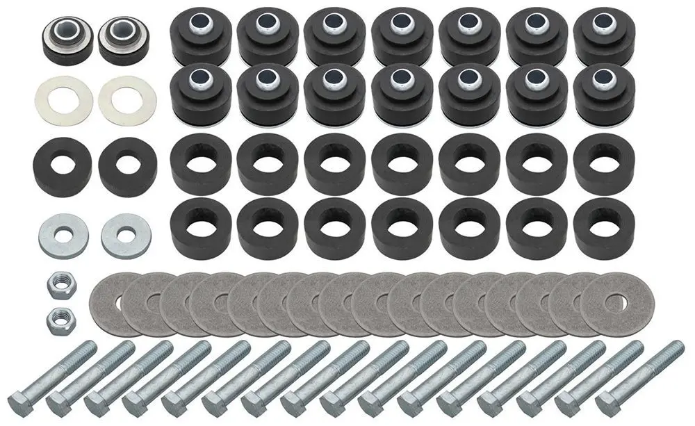 1964-1967 Chevrolet|Pontiac|Oldsmobile|Buick Chevelle|Malibu|Cutlass|442|GTO|Safari|Skylark Body/Radiator Support Bushing Kit w/Hardware-P-SB515K