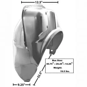 1964-1967 Pontiac GTO Wheelhouse Complete Passenger Side (RH)
