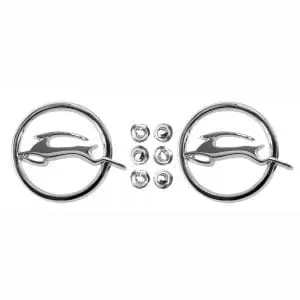 1964 Chevy Impala Emblem Quarter Panel Pair