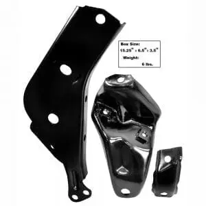 1964 Chevy Impala Front Bumper Bracket Driver Side (LH) 3Pc Set