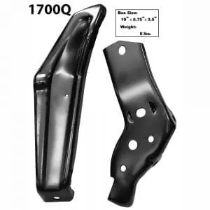 1964 Chevy Impala Rear Bumper Bracket Driver Side (LH) 2Pc Set