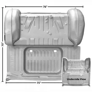 1964 Chevy Impala Trunk Floor Assembly Weld Through Primer