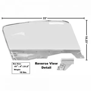 1965-1966 Ford Mustang Door Glass Kit Driver Side (LH) Fastback