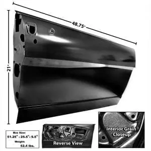 1965-1966 Ford Mustang Door Shell Passenger Side (RH)