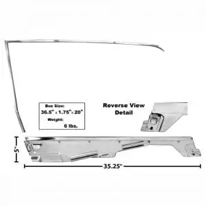 1965-1966 Ford Mustang Door Window Frame Kit Driver Side (LH) Coupe