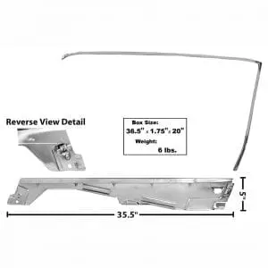 1965-1966 Ford Mustang Door Window Frame Kit Passenger Side (RH) Convertible
