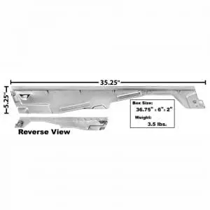 1965-1966 Ford Mustang Door Window Glass Carrier Driver Side (LH)