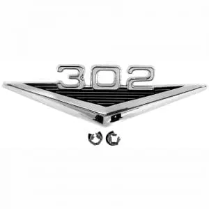 1965-1966 Ford Mustang Emblem Fender 302