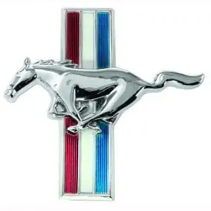 1965-1966 Ford Mustang Emblem Flat Glove Box