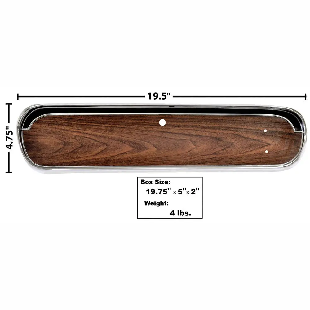 1965-1966 Ford Mustang Glove Box Door Woodgrain