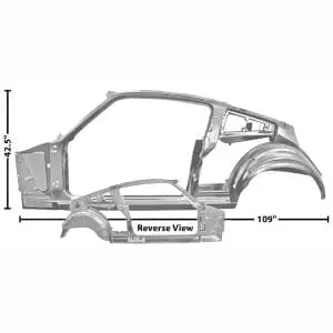 1965-1966 Ford Mustang Quarter/Door Frame Assembly Driver Side (LH) Fastback