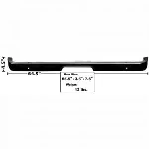 1965-1966 Ford Mustang Rear Bumper Painted