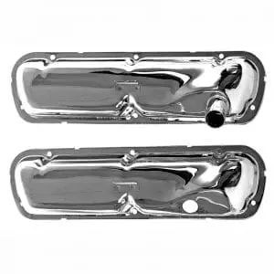 1965-1966 Ford Mustang Valve Cover Chrome Pair 289 V8