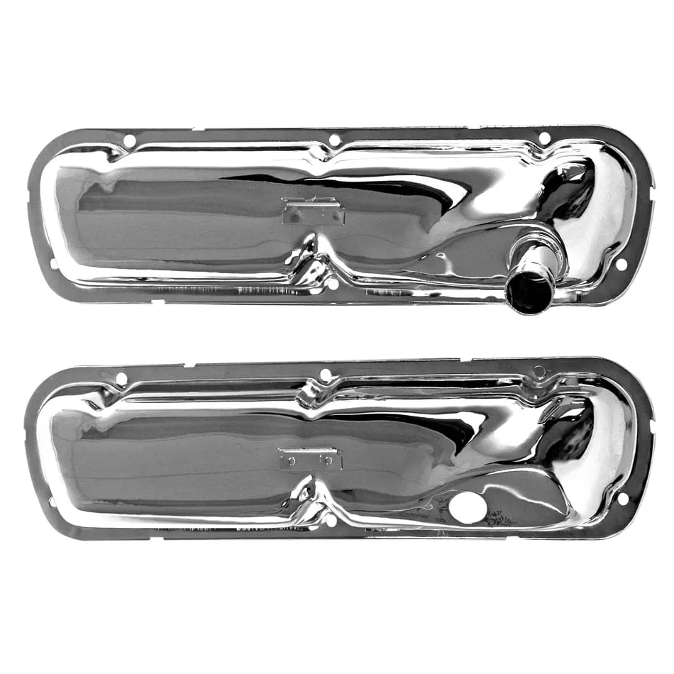 1965-1966 Ford Mustang Valve Cover Chrome Pair 289 V8