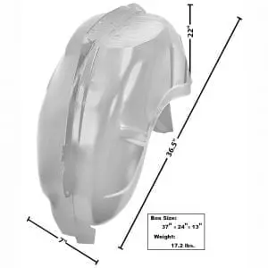 1965-1966 Ford Mustang Wheelhouse Complete Passenger Side (RH) Convertible
