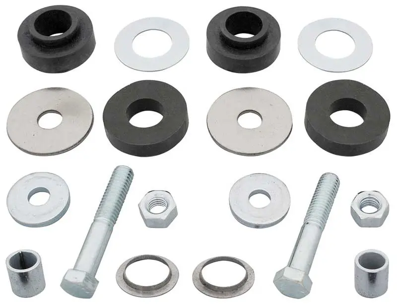 1965-1967 Buick|Chevrolet|Oldsmobile|Pontiac Skylark|GS|Special|Chevelle|Malibu|El Camino|Cutlass|442|GTO|LeMans|Tempest Radiator Support Bushings Upper/Lower w/Hardware-P-RB0521