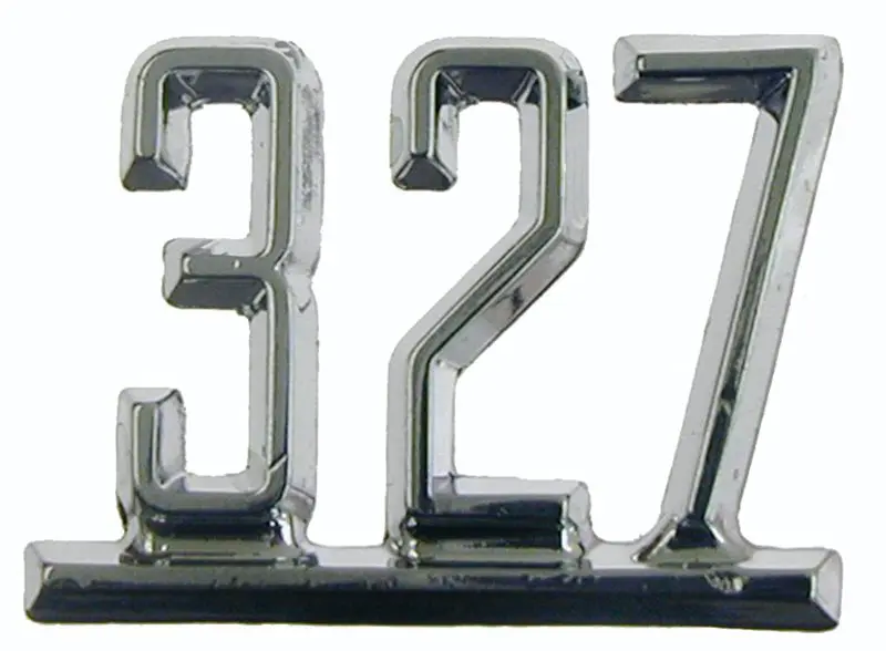1965-1967 Chevrolet Camaro|Chevelle|Malibu|Nova|El Camino|Impala|Bel Air|Biscayne|Chevy II Fender Emblem 327