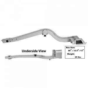 1965-1968 Ford Mustang Frame Rail Rear Passenger Side (RH) Coupe or Fastback