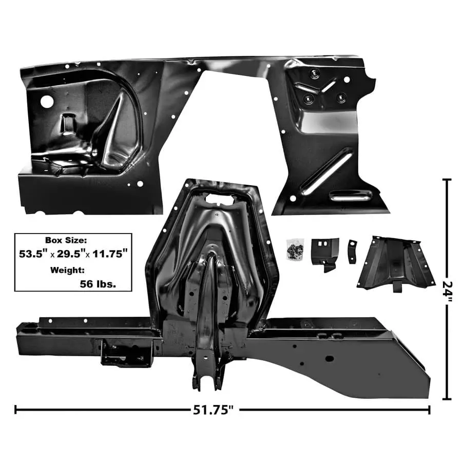 1965-1968 Ford Mustang Shock Tower and Apron Kit Passenger Side
