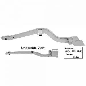 1965-1969 Ford Mustang Frame Rail Full Rear Passenger Side (RH)