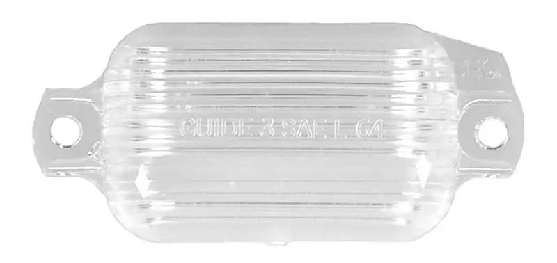 1965-1972 Chevrolet|Oldsmobile|Pontiac Camaro|Chevelle|Malibu|Nova|Chevy II|Cutlass|Firebird|Ventura|Bel Air|Biscayne|Caprice|Impala License Plate Light Lens-CHQW-338