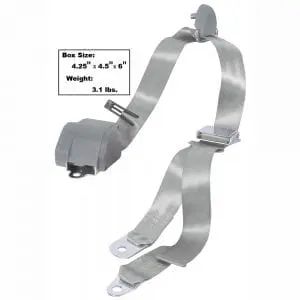 1965-1973 Ford Mustang Seat Belt 3Point Mount  Gray