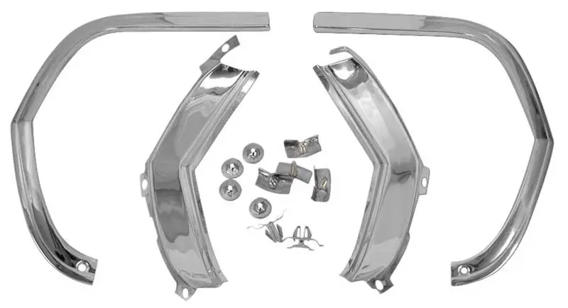 1965 Chevrolet Chevelle|Malibu|El Camino Fender Eyebrow Molding Ki tw/ Mounting Hardware