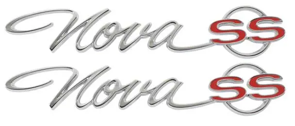 1965 Chevrolet Chevy II Quarter Panel Emblems