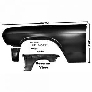 1965 Chevy Impala Fender Driver Side (LH)