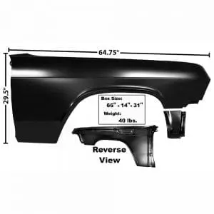 1965 Chevy Impala Fender Passenger Side (RH)