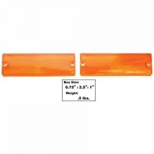 1965 Chevy Impala Parking Lamp Lens Pair