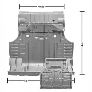1965 Chevy Impala Trunk Floor/Divider Panel